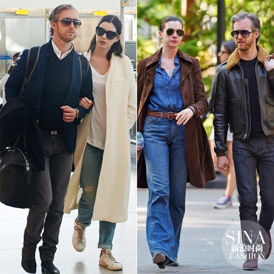 孕前海瑟薇跟老公出街，簡直就是穿搭范本