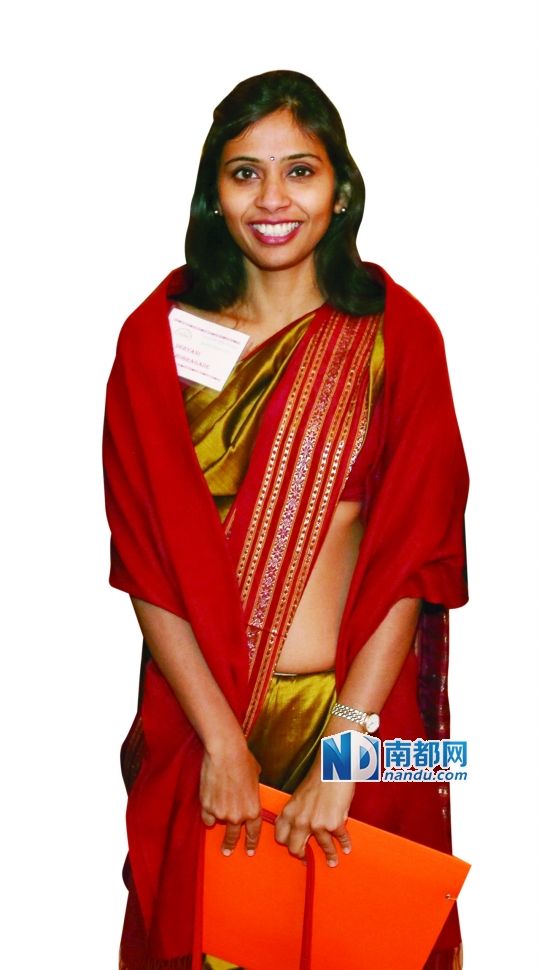 被美國拘押的印度駐紐約副總領(lǐng)事德夫亞尼·科布拉加德。