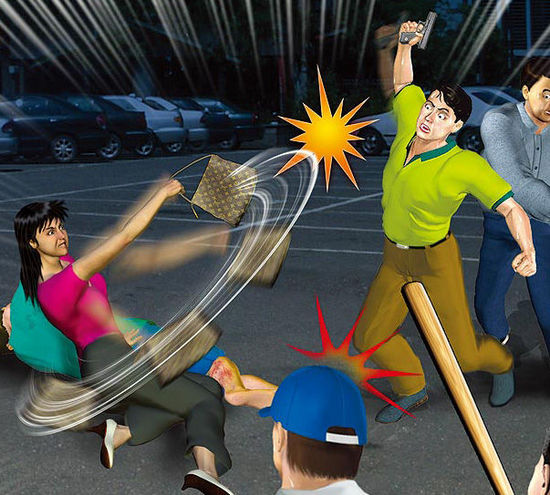 一名臺(tái)灣女子甘愿用肉身為男友擋子彈。（示意圖，來(lái)自臺(tái)媒）