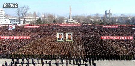 朝鮮民眾稱，朝鮮軍民“將在任意時期、對任意對象隨意實施無止境的正義打擊，一定實現(xiàn)民族的夙愿祖國統(tǒng)一大業(yè)”。