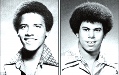 奧巴馬（左）與卡庫嘎瓦（右）高中紀(jì)念冊中的照片，當(dāng)時他們非常要好。