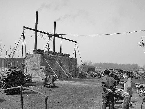 蔣村的小煉油廠。