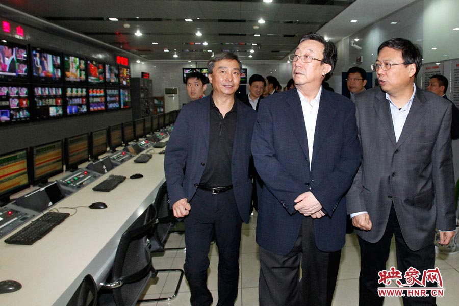 河南省委書記、省人大常委會主任郭庚茂視察河南人民廣播電臺 映象網(wǎng)記者邵恰 段晉哲/攝