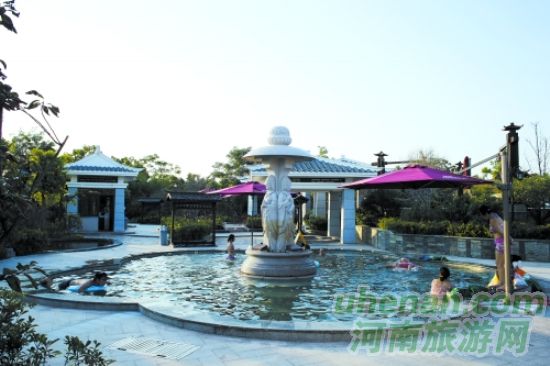 花都溫泉，從天空下走到房間里