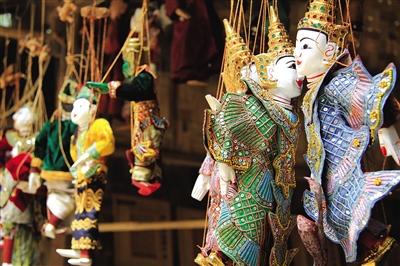 曼德勒的木偶。圖/顧樂曉