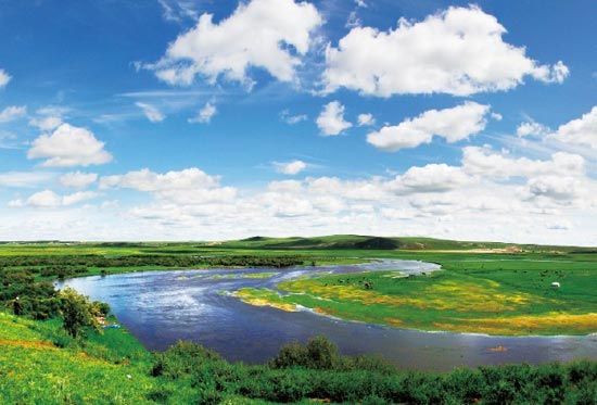 　　抻直后長度超過黃河10倍的莫日格勒河?！? complete=