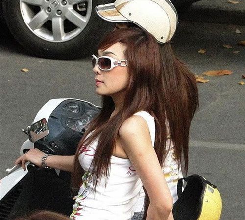 越南女孩的現(xiàn)代生活。