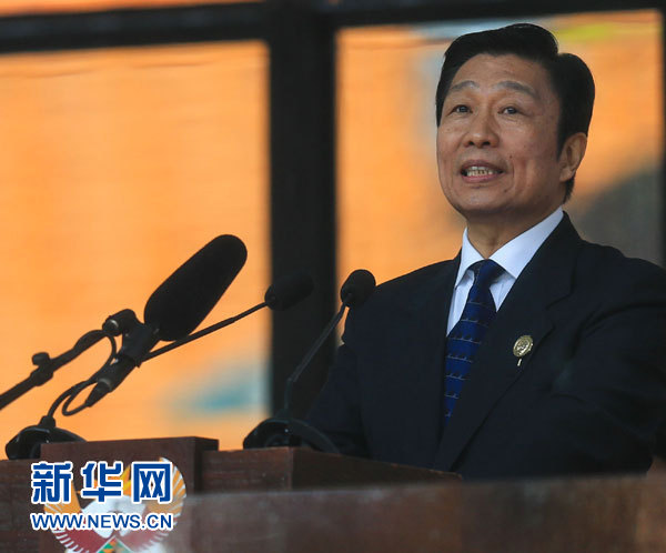 12月10日，國家副主席李源潮在南非約翰內(nèi)斯堡出席南非政府為前總統(tǒng)曼德拉舉行大型官方追悼活動(dòng)并致辭。