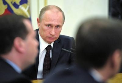 ▲3月21日，在俄羅斯首都莫斯科克里姆林宮，俄羅斯總統(tǒng)普京出席聯(lián)邦安全委員會會議。