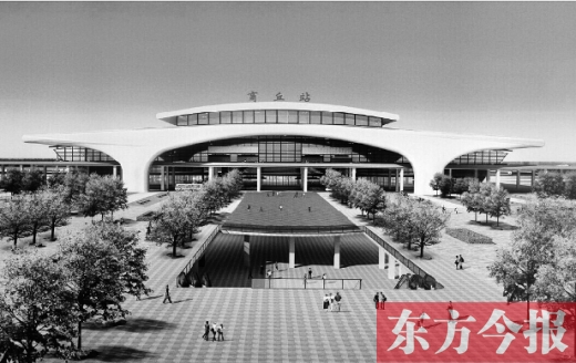 商合杭高鐵商丘站效果圖，暢想一下未來(lái)的俏模樣吧 資料圖片