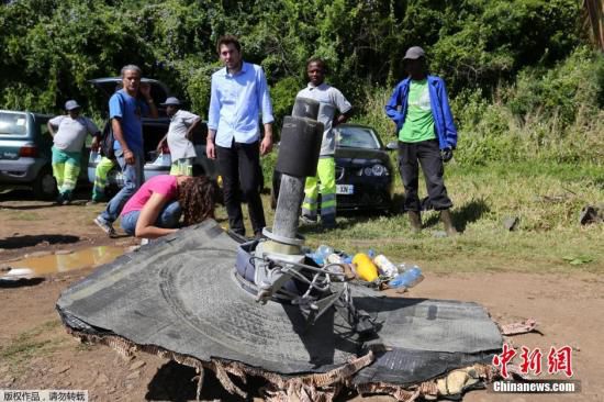 新發(fā)現(xiàn)的疑似馬航MH370殘骸。