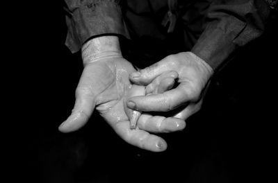 圖為科考人員發(fā)現(xiàn)的洞穴動(dòng)物（3月2日攝）。