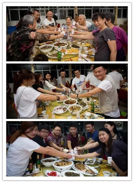 看我們的飯菜豐盛嗎？