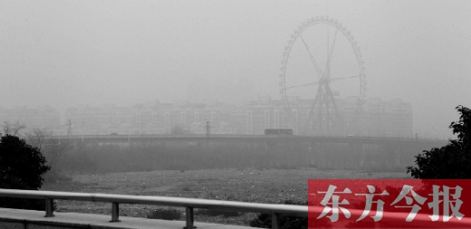 我看！我再看！我都看不見世紀歡樂園的巨大摩天輪了，送孩子上學的路，真快看不清了