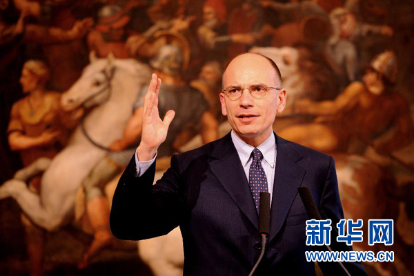  2月13日，意大利政府總理恩里科·萊塔宣布辭職。