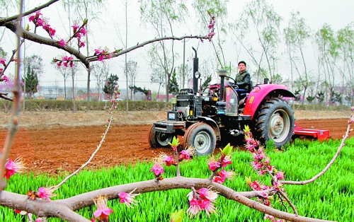 　　3月25日，武陟縣龍源辦事處東馬曲村村民正在田里耕作。時下正值春耕時節(jié)，武陟農(nóng)民紛紛抓住有利時機(jī)