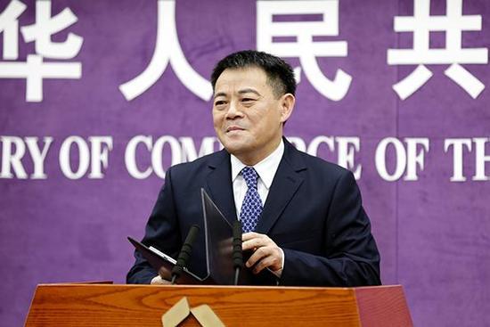 商務部發(fā)言人孫繼文。資料圖