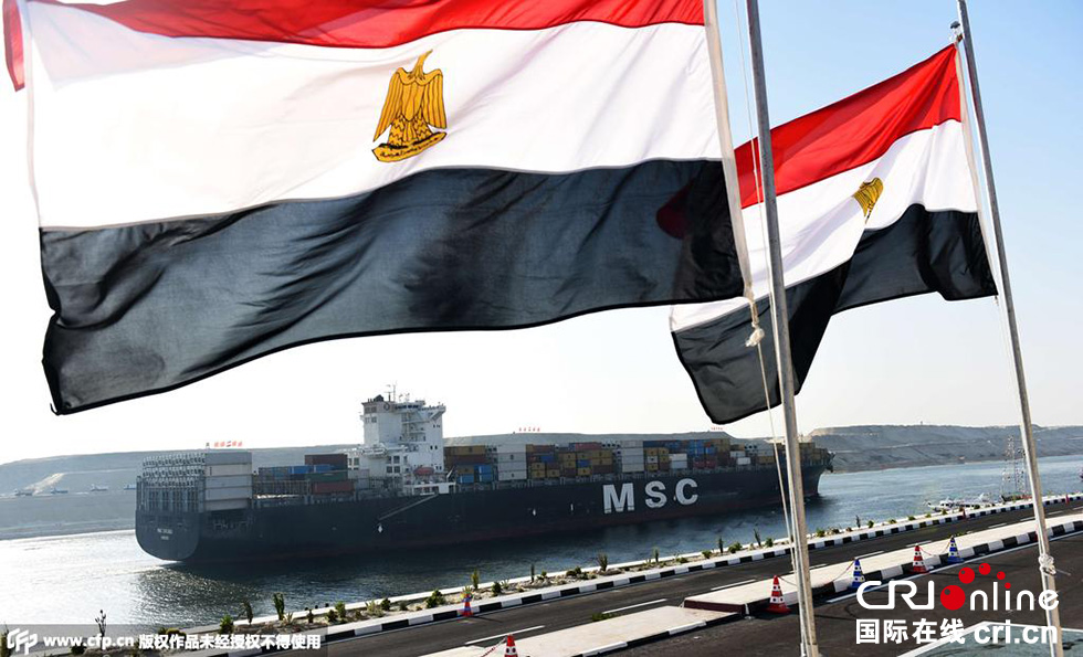 埃及伊斯梅利亞，埃及為新蘇伊士運(yùn)河的開通舉行盛大的慶祝儀式。 圖片來源:CFP