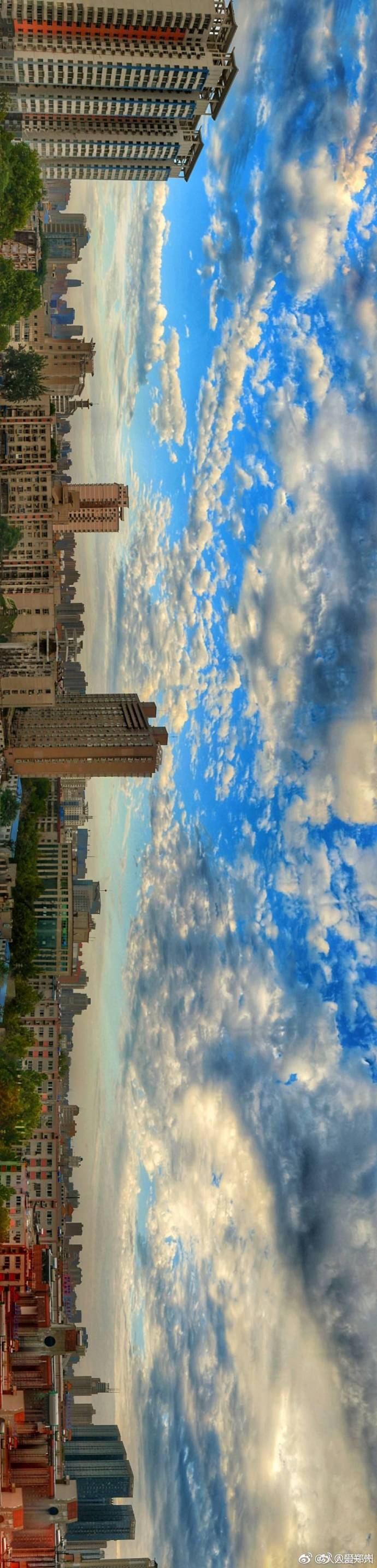 又被鄭州的藍(lán)天刷屏！隨便一拍就是手機(jī)壁紙
