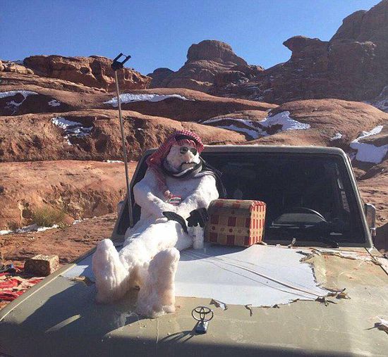 　一位宗教學者稱堆雪人褻瀆伊斯蘭教，引發(fā)眾多網(wǎng)友不滿。（網(wǎng)頁截圖）