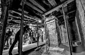 埃及首次向公眾開放的古埃及法老圖坦卡蒙乳母之墓內(nèi)景。