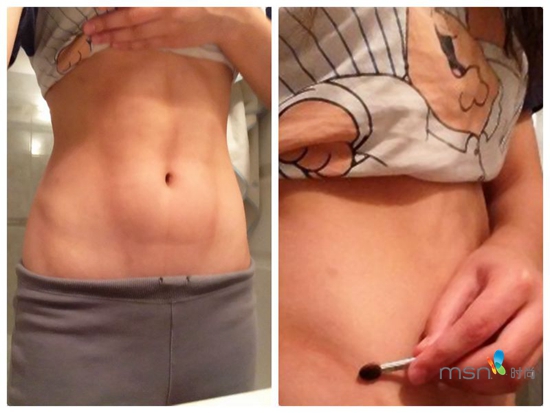 蔡依林 你的馬甲線“脫妝”了！