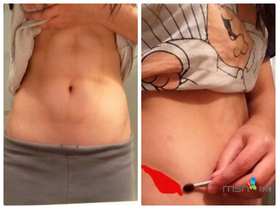 蔡依林 你的馬甲線“脫妝”了！