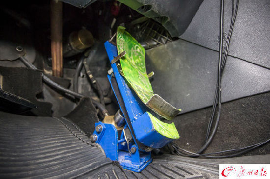 廣州市民發(fā)明油門(mén)剎車一體裝置 防剎錯(cuò)車(圖)