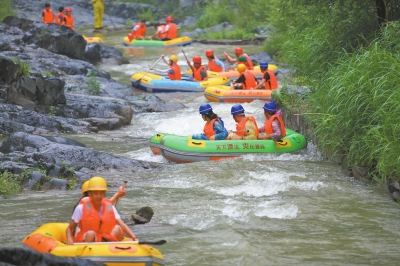 七夕節(jié)，豫西大峽谷設(shè)“情侶漂流通道”