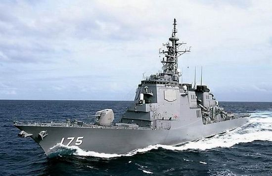 資料圖：日本宙斯盾級(jí)導(dǎo)彈驅(qū)逐艦妙高號(hào)(DD175)。