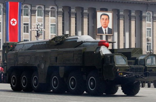 資料圖：朝鮮舞水端中程彈道導(dǎo)彈