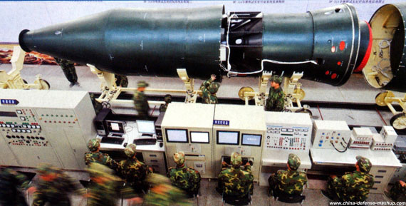 資料圖：中國東風(fēng)-31戰(zhàn)略導(dǎo)彈戰(zhàn)斗部。