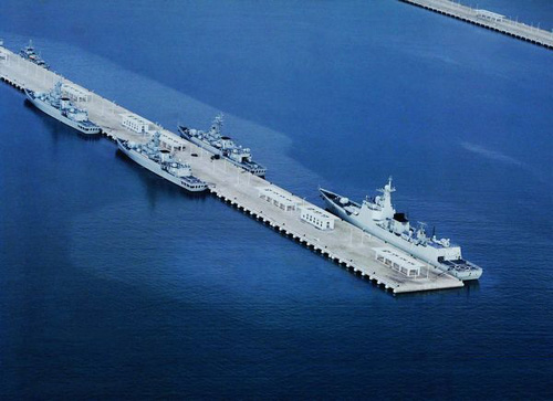 資料圖：三亞軍港。