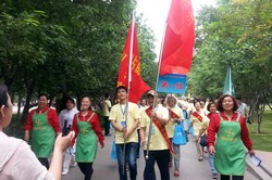 信息廣播“萬名老人健步走”活動(dòng)