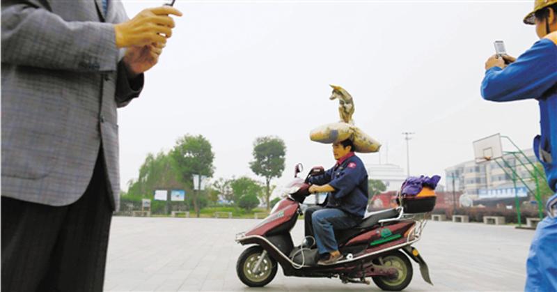 浙江"頂狗哥"走紅網(wǎng)絡