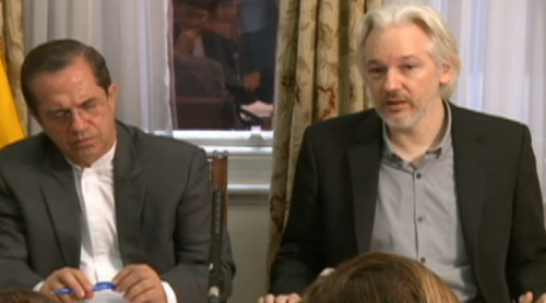 快訊：阿桑奇確認稱將離開厄瓜多爾駐英使館